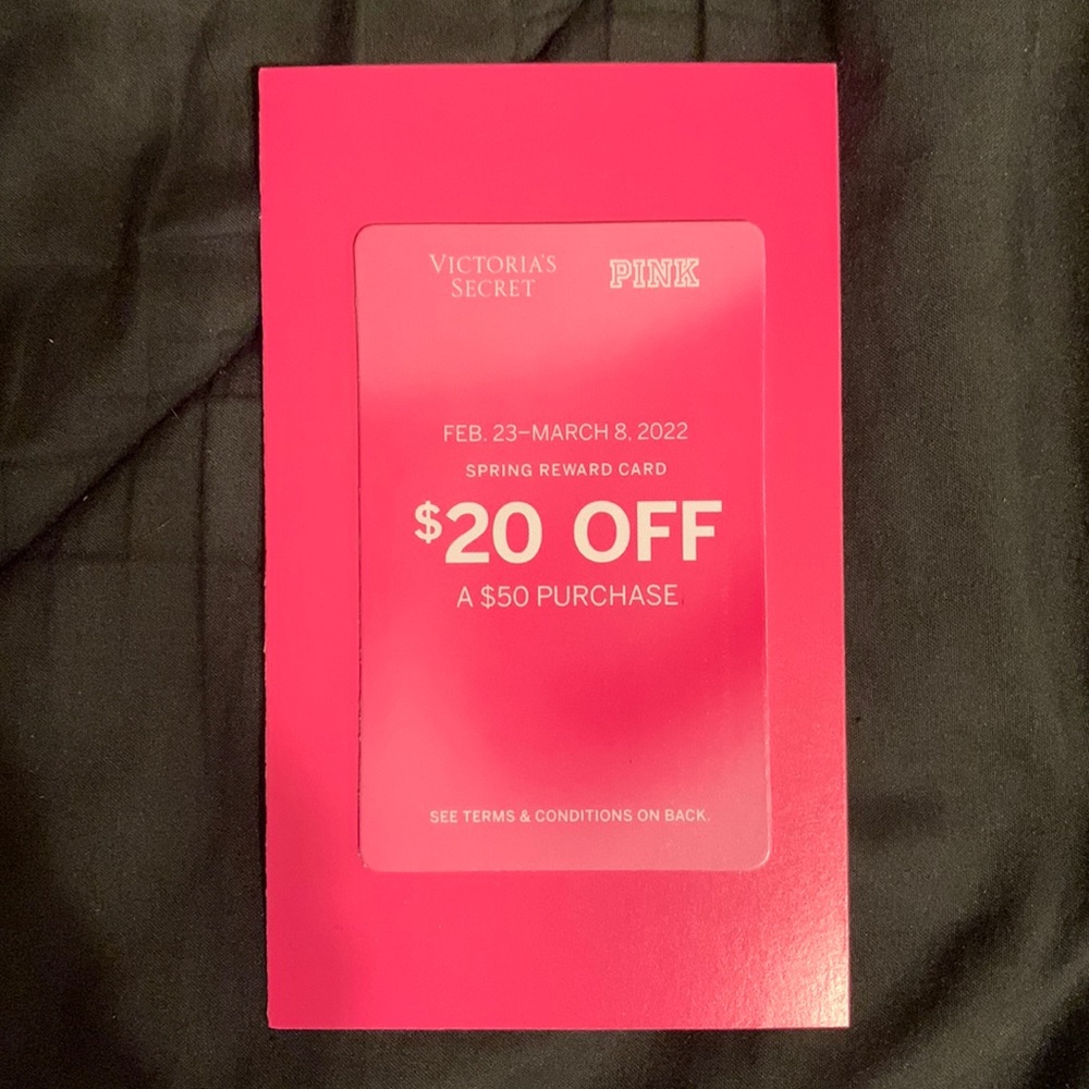 $20 off a $50 Purchase SPRING REWARDS CARD good 2/28/22 thru 3/8/22